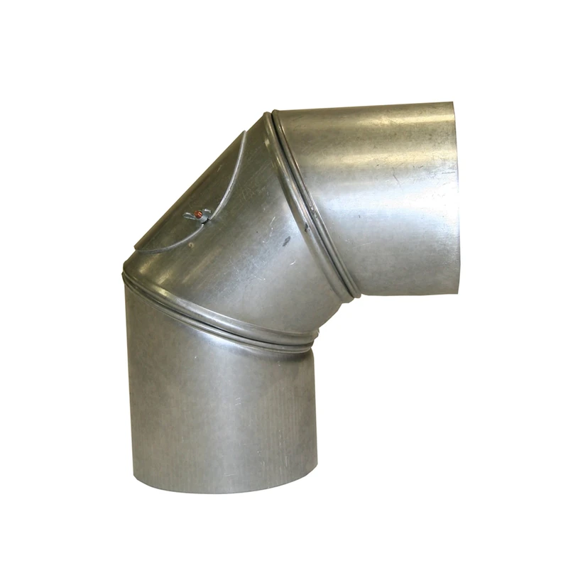 Kamino - Flam 90 Degree Elbow Pipe with Door, Silver