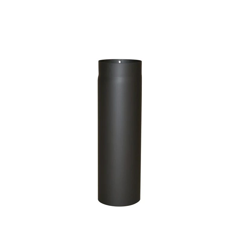 Kamino - Flam Heat Resistant Senotherm Coating Flue Pipe for Stoves, Black, 120 mm - Image 1