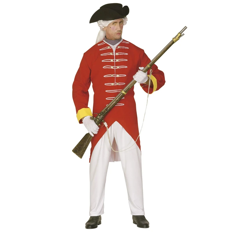 Mens French Soldier Costume Extra Large UK 46" for Military Army War Fancy Dress