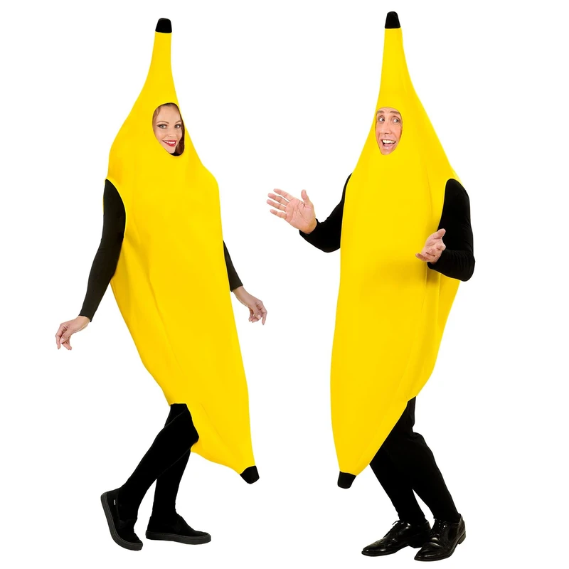 Mens Banana Costume Large UK 42/44" for 80s TV Cartoon Fancy Dress