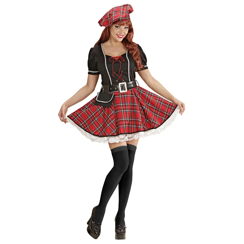 Ladies Bonnie Scot Costume Large UK 14-16 for Scottish Scotland Fancy Dress