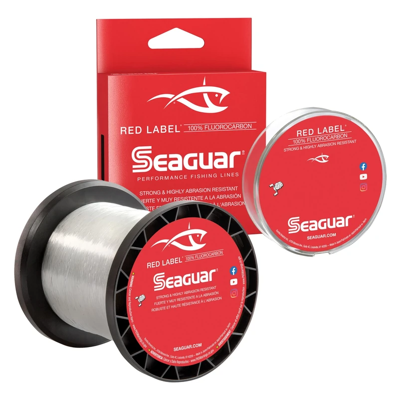 Seaguar Red Label 100% Fluorocarbon Fishing Line 15lbs, 1000yds Break Strength/Length - 15RM1000