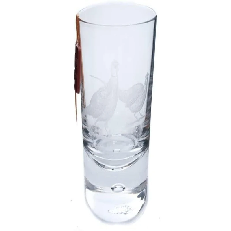 Royal Brierley 1-Piece Crystal Engraved Game Pheasant Tumbler Glass, Clear