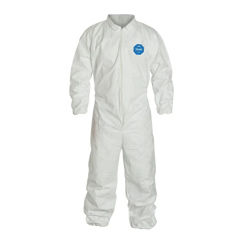 DuPont Tyvek 400 TY125S Protective Coverall, Disposable, Elastic Cuff, White, 3XL (Pack of 25)