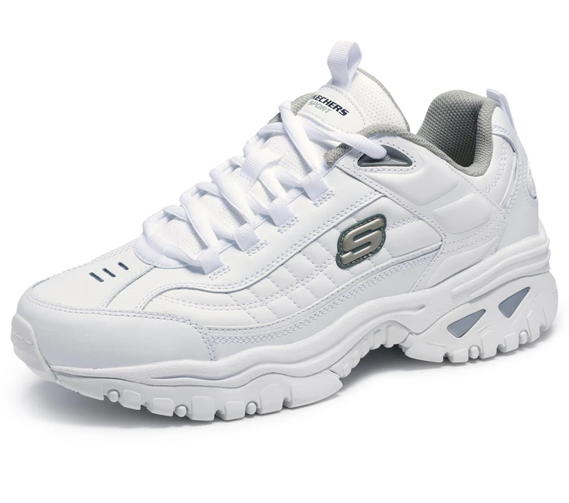 Skechers Men's Energy Afterburn Lace-Up Sneaker - White 6 UK Wide - Image 1