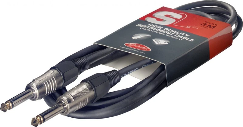 Stagg 33ft. S-Series, phone-plug/phone-plug, deluxe Instrument cable - Image 1