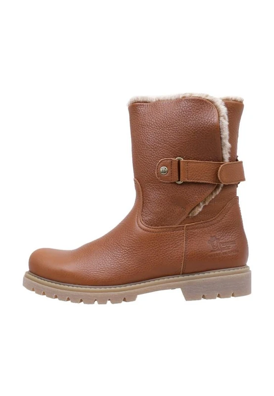 Panama Jack Women's Felia Biker Boots, Brown Cuero Bark, 8 UK - Image 1