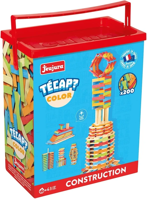 Jeujura JeujuraJ8334 Colour Tecap Bricks and Block Toy (200-Piece)