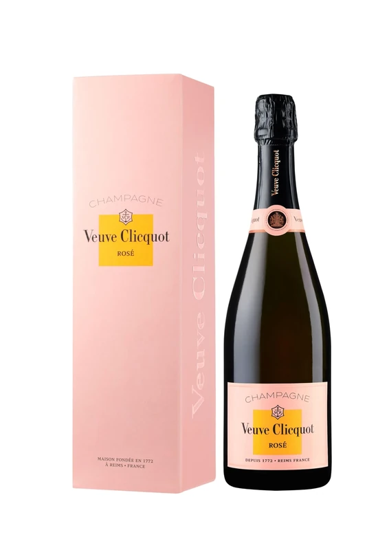 Veuve Clicquot Rose Champagne 75cl Gift Box - Elegant Pink Bubbles