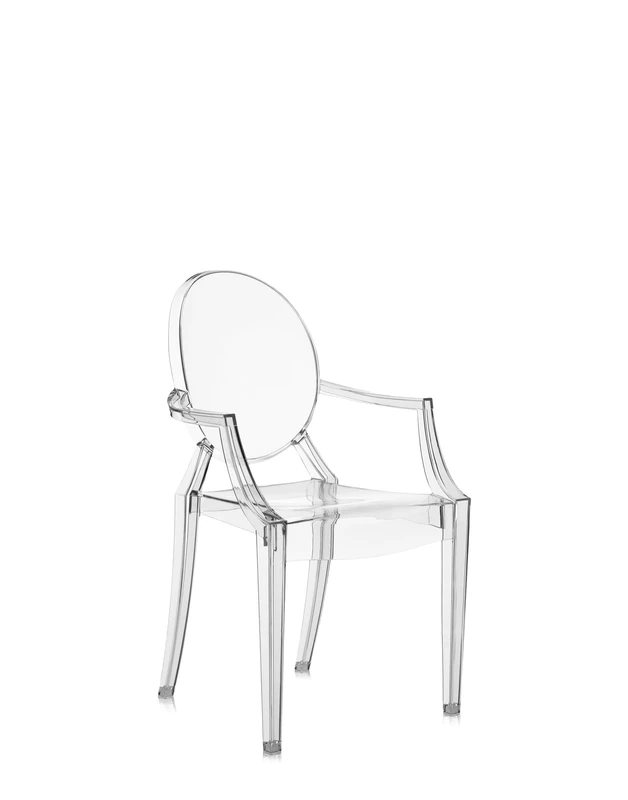 Kartell Lou Lou Ghost, Transparent, Chair per Kids, 37 x 39 x 63 cm