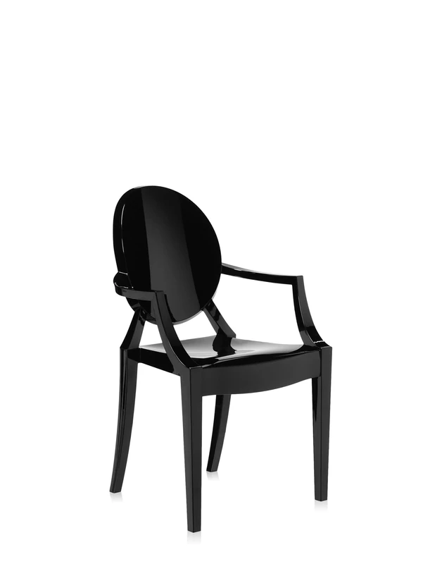 Kartell Chair, dark black, 37 x 63 x 56 cm