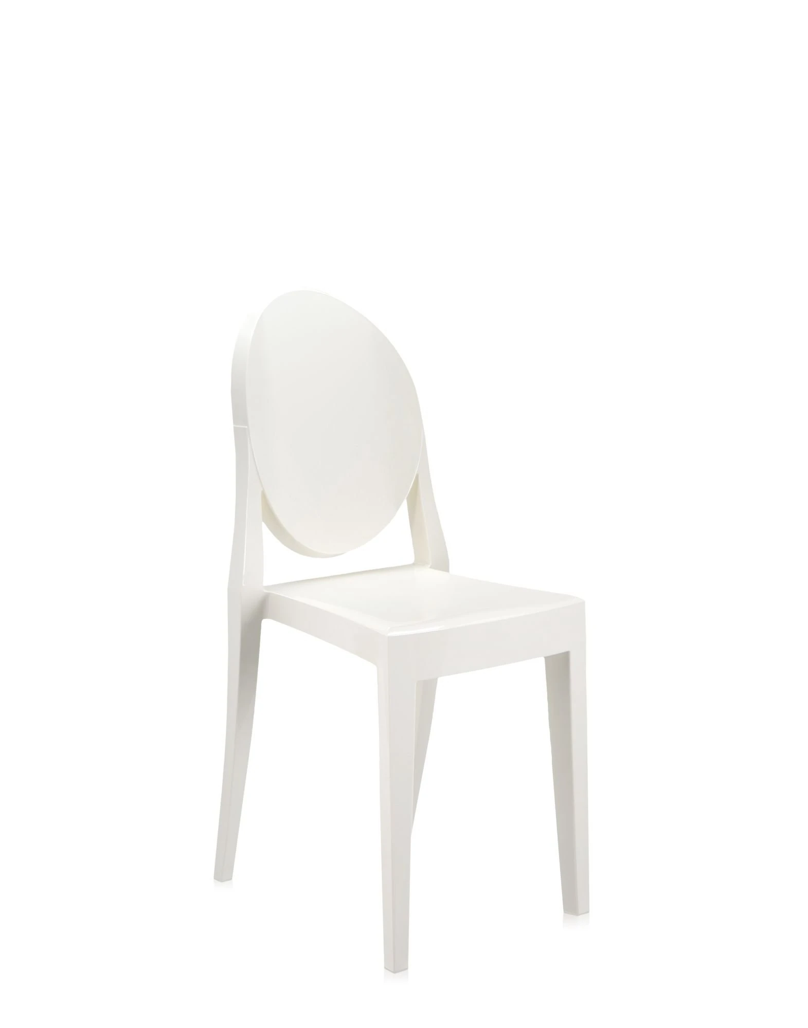 Kartell Victoria Ghost Chairs, White, 50x39x91 cm, 2 units