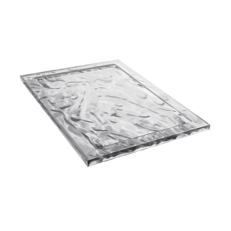 Kartell 1210/B4 Dune Tray, 55 x 3 x 38 cm, Crystal