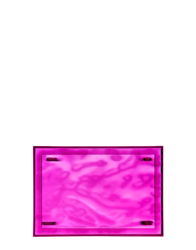 Kartell Dune Tray, plastic, Pink, 46 x 32 x 2.5 cm