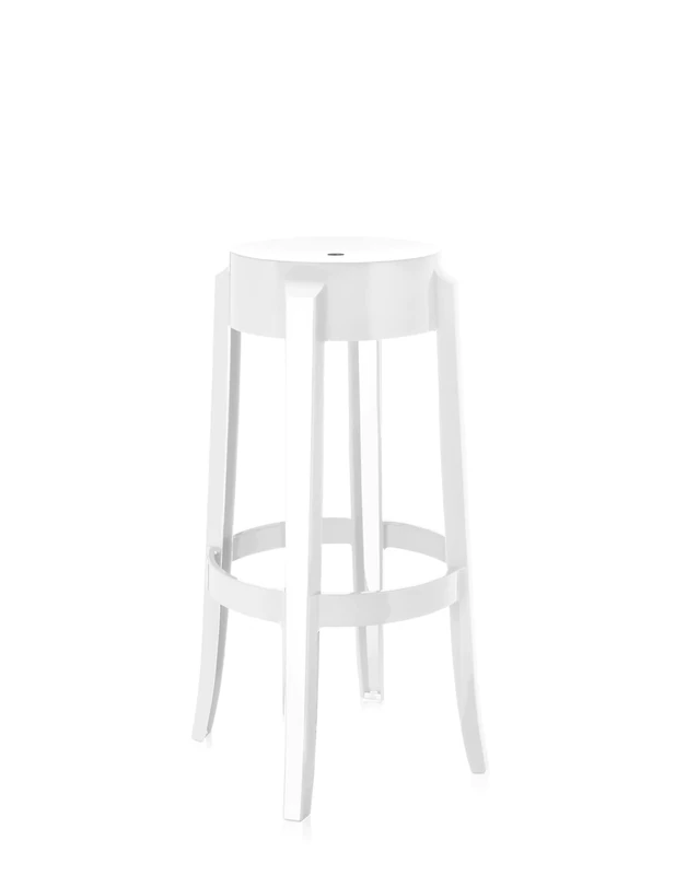 Kartell Charles Ghost Chairs, White, 118 x 43 x 43 cm