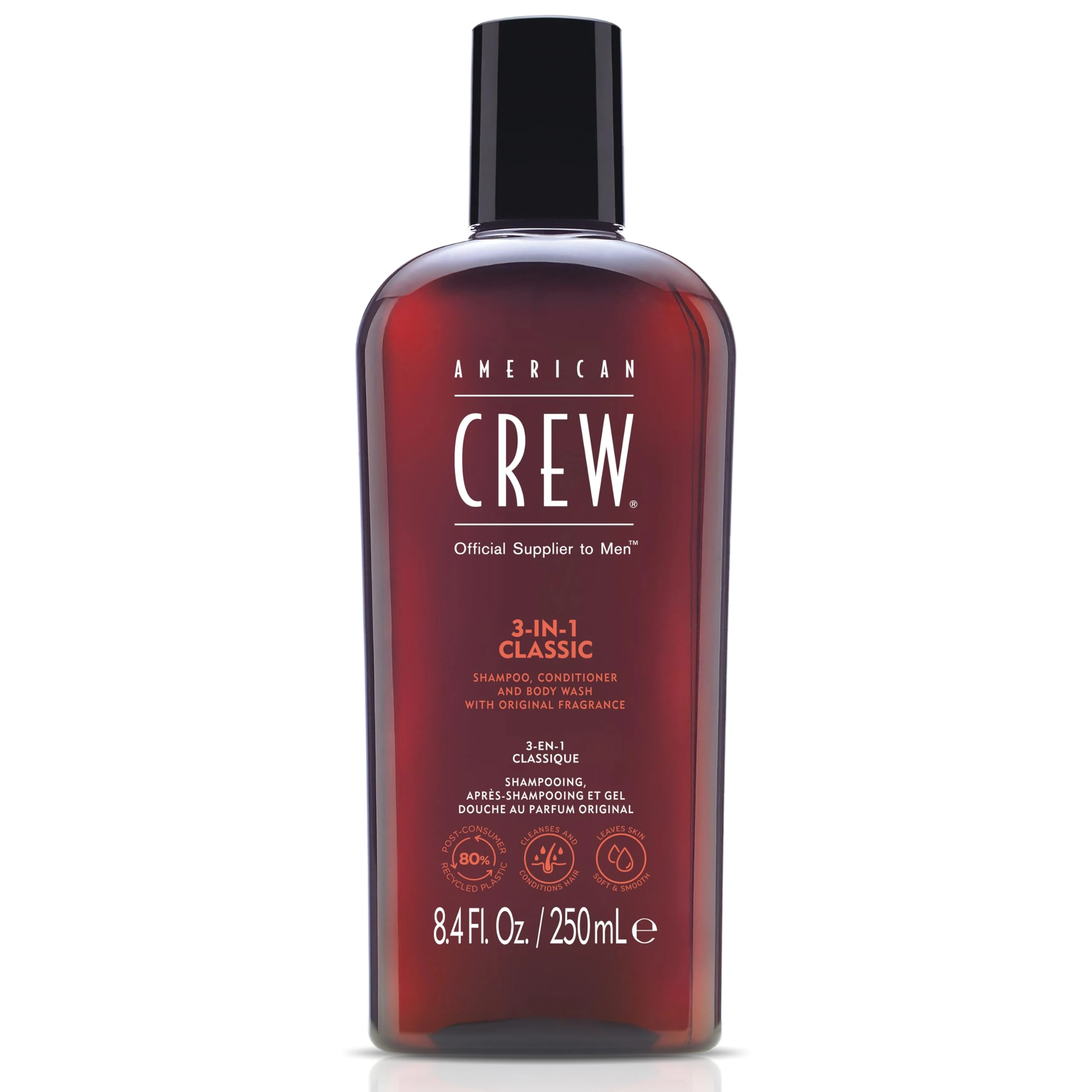 American Crew 3-in-1 Shampoo, Conditioner & Body Wash Classic 250ml
