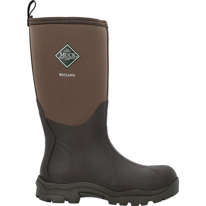Muck Boots Women's Wetlands Pull On Waterproof Wellington Boot, Brown, 7
