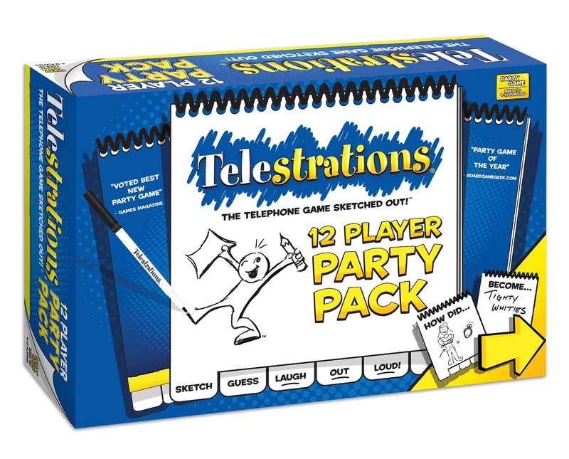 USAopoly Telestrations 12 Player Party Pack | Board Game - Image 1