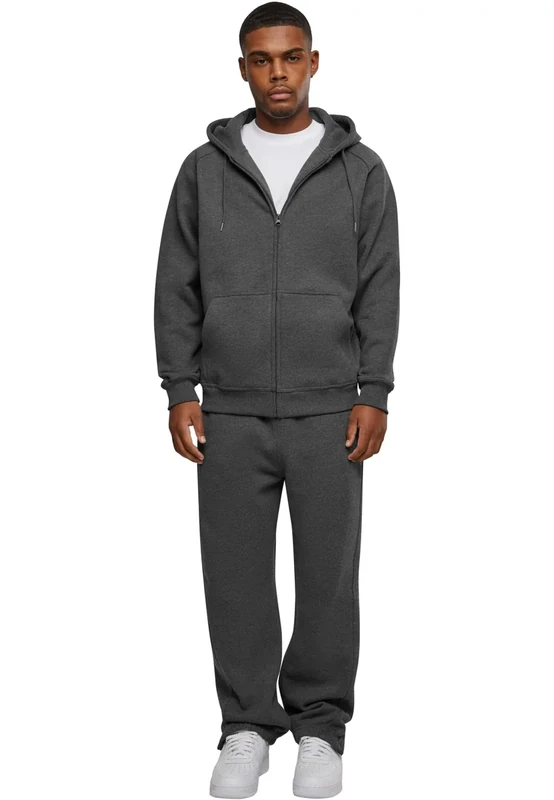 Urban Classics Men's Blank Tracksuit, Grey (Charcoal 91), 3XL Plus UK