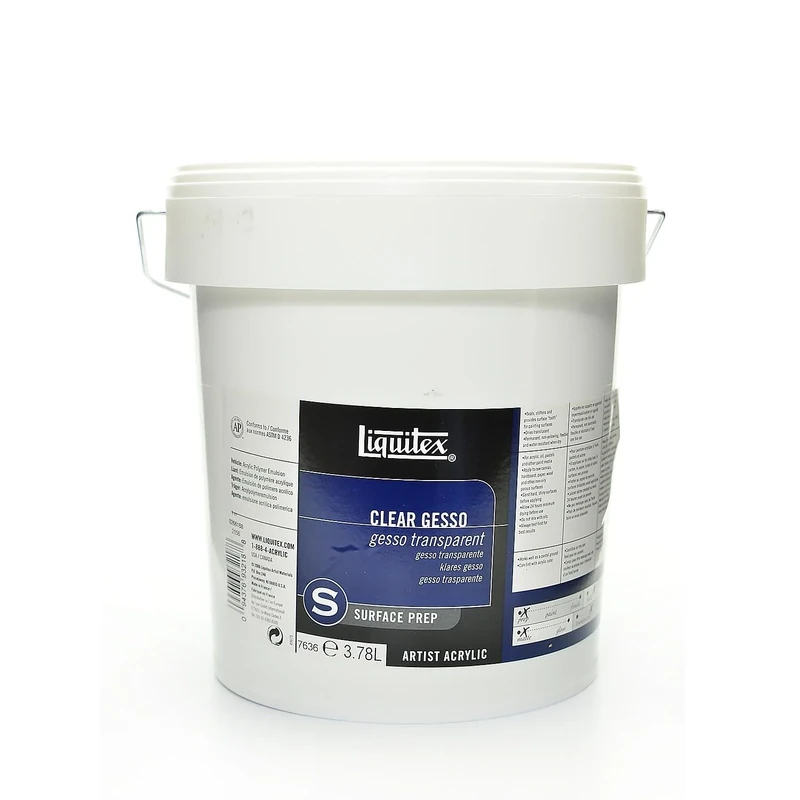 Liquitex Professional Clear Gesso Surface Prep Medium, 3.79 l