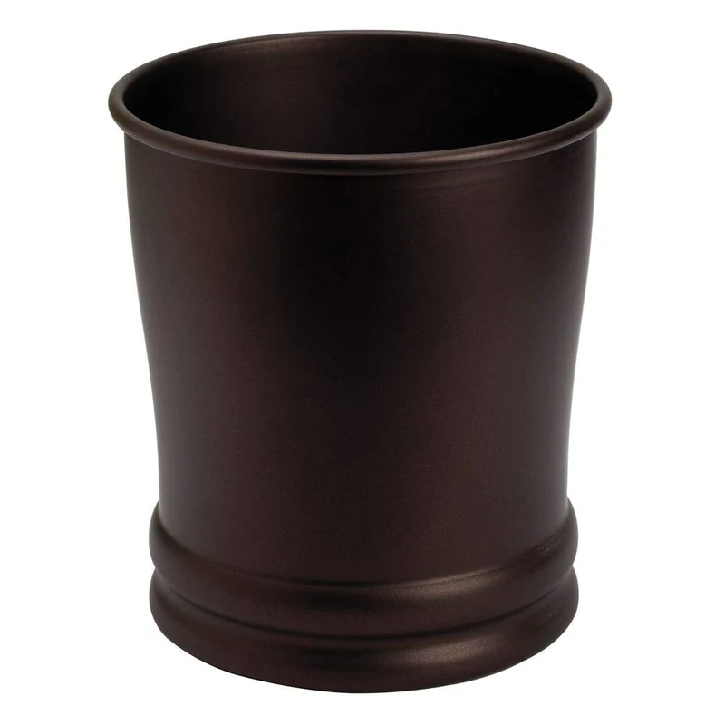 InterDesign Olivia Wastebasket Trash Can, Bronze