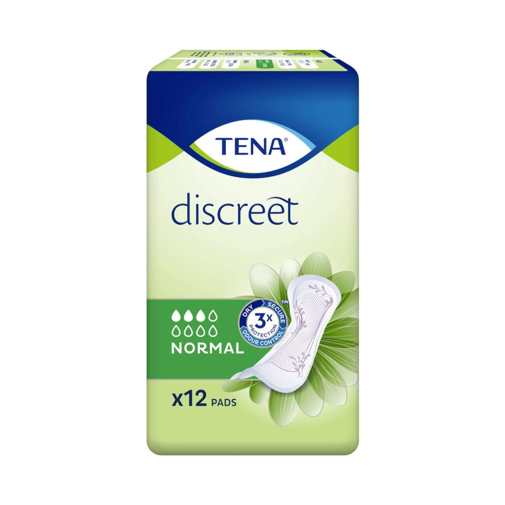Tena Lady Discreet Normal Towels - 72 Units