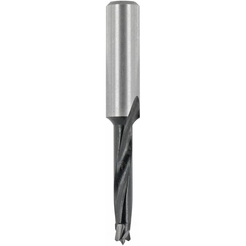 ENT 24000 Dowel drill, Shank (S) 8 mm, Diameter (D) 5 mm, NL 30 mm, SL 27 mm, L 57 mm, in carbide tungsten, specially for the router - Image 1