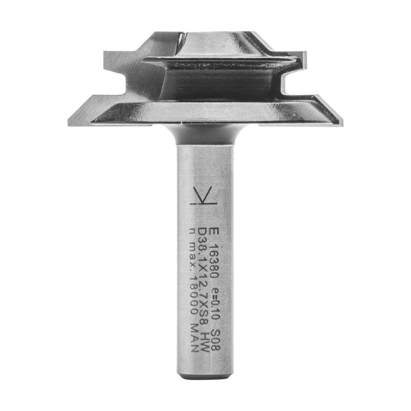ENT 16380 Mitre Lock Jointing Cutter TC Shank (S) 8 mm, Diameter (D) 38,1 mm, NL 12,7 mm, M 6 mm, SL 32 mm