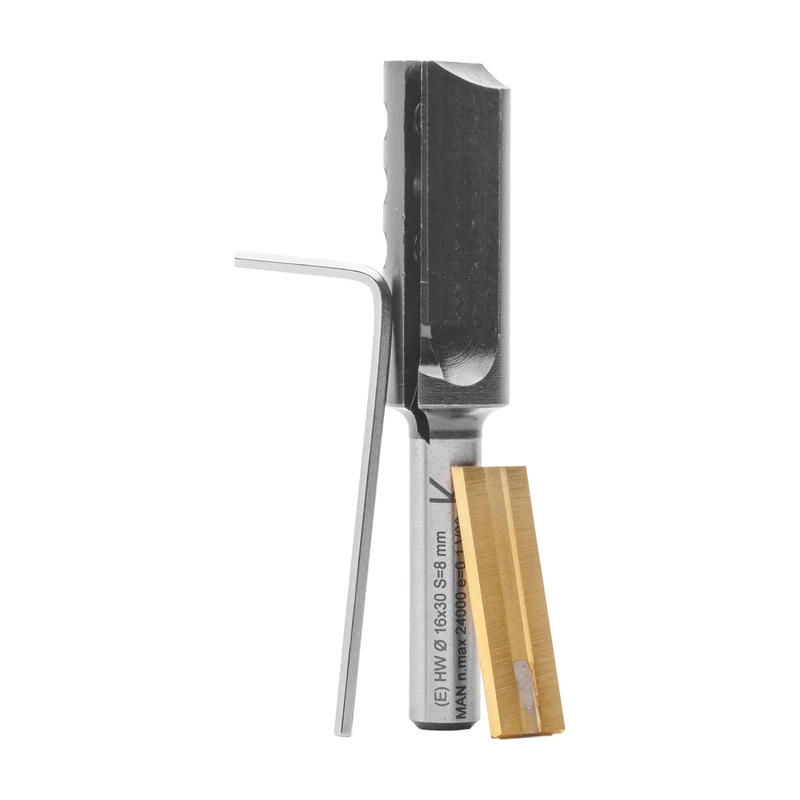 ENT 20046 Reversible Knives - Straight Cutter TC Shank (S) 8 mm, Diameter (D) 16 mm, NL 30 mm, Z1, GL 74 mm