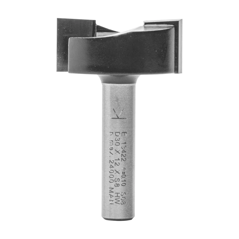 ENT 13422 Hinge Mortising Cutter TC Shank (S) 8 mm, Diameter (D) 30 mm, NL 12 mm, SL 32 mm, GL 48 mm - Image 1