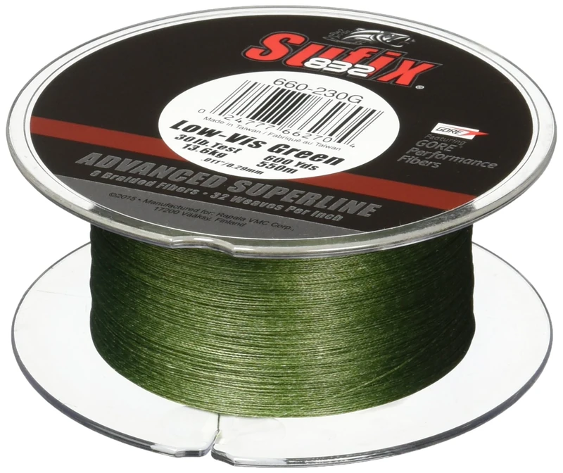 Sufix 832 Braid Line-600 Yards (Green, 40-Pound)