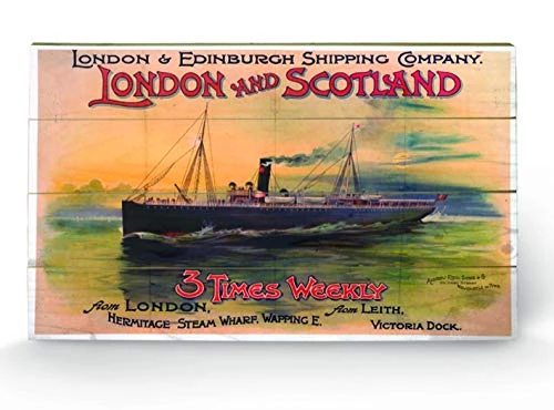 Pyramid International London 1 Wood Print, Multi-Colour, 45 x 76 x 1.3 cm