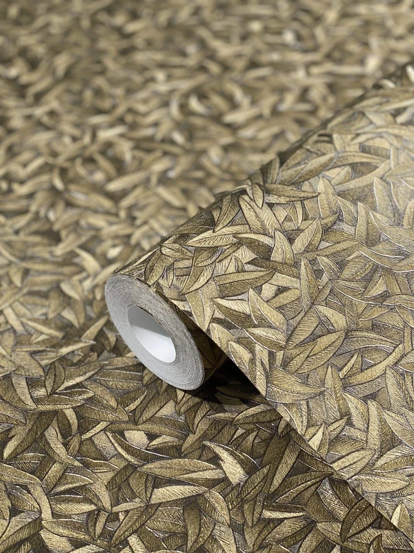 marburg Wallpaper Gold Floral Leaf Plant Classic Collection Glööckler Imperial Bedroom Living Room or Kitchen Made in Germany 10,05m x 0,70m 52504 Known from The TV!