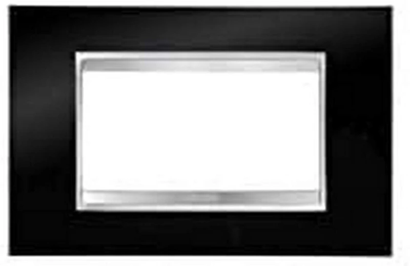 Gewiss GW16204TN Chorus Lux Plaque, 4 Posts, Black - Image 1