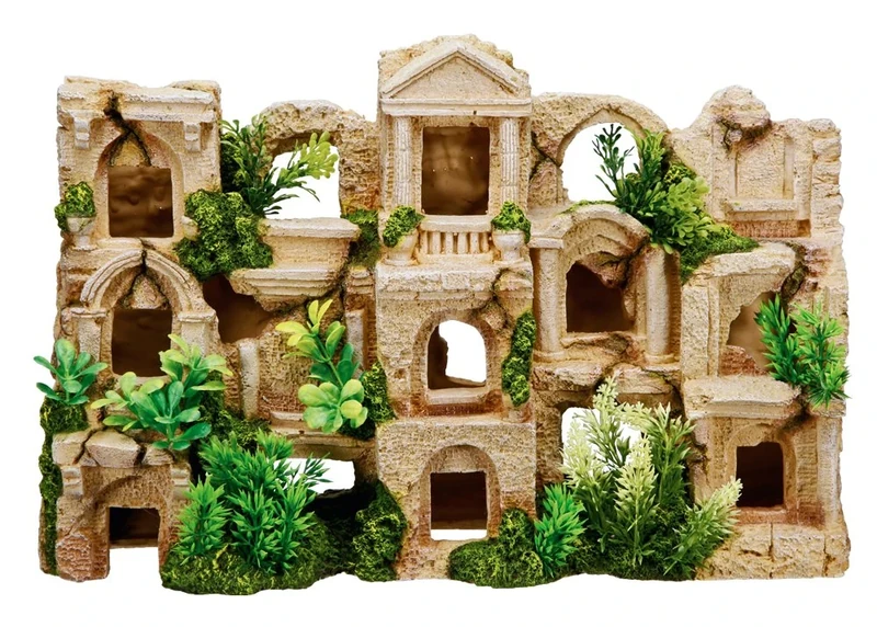 Nobby Fish Habitat with Plants Aquarium Ornaments, 42 x 12 x 27.5 cm