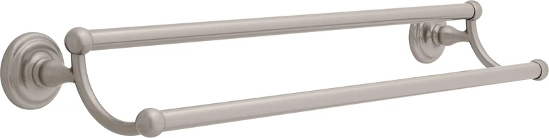 Franklin Brass 9045SN Jamestown 24" Bath Hardware Accessory Double Towel Bar Rack, Satin Nickel