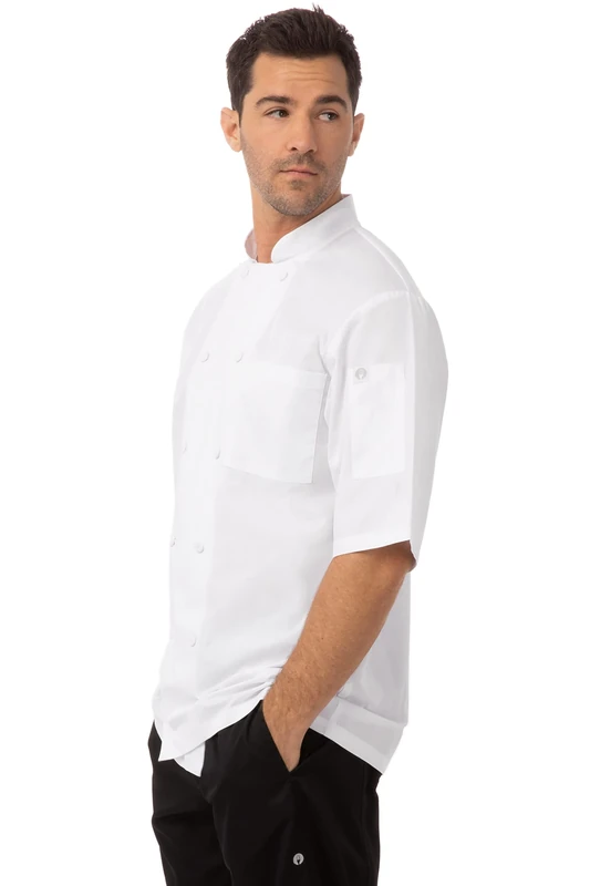Chefs Works Montreal Cool Vent Unisex Short Sleeve Chefs Jacket, White, 4XL / XXXXL / 4X-Large, Chest Size: 60-62 inch / 152-157 cm, Mens and Womens Chefs Jacket, A914-4XL