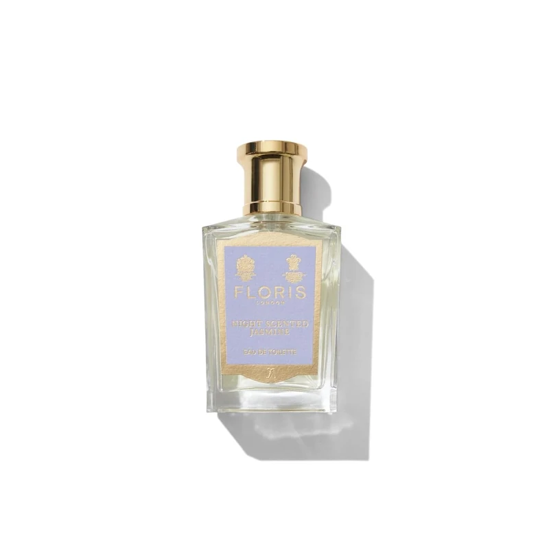 Floris London Night Scented Jasmine Eau De Toilette (50ml) - Seductive Floral Green Fragrance | Enhanced with Rose, Iris & Amber | Perfect for Day & Evening Wear | Luxurious Feminine Scent