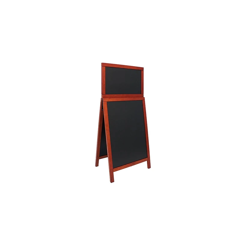 Securit 55 x 120cm Lacquered Finish Duplo Top Chalk Board Extension - Mahogany