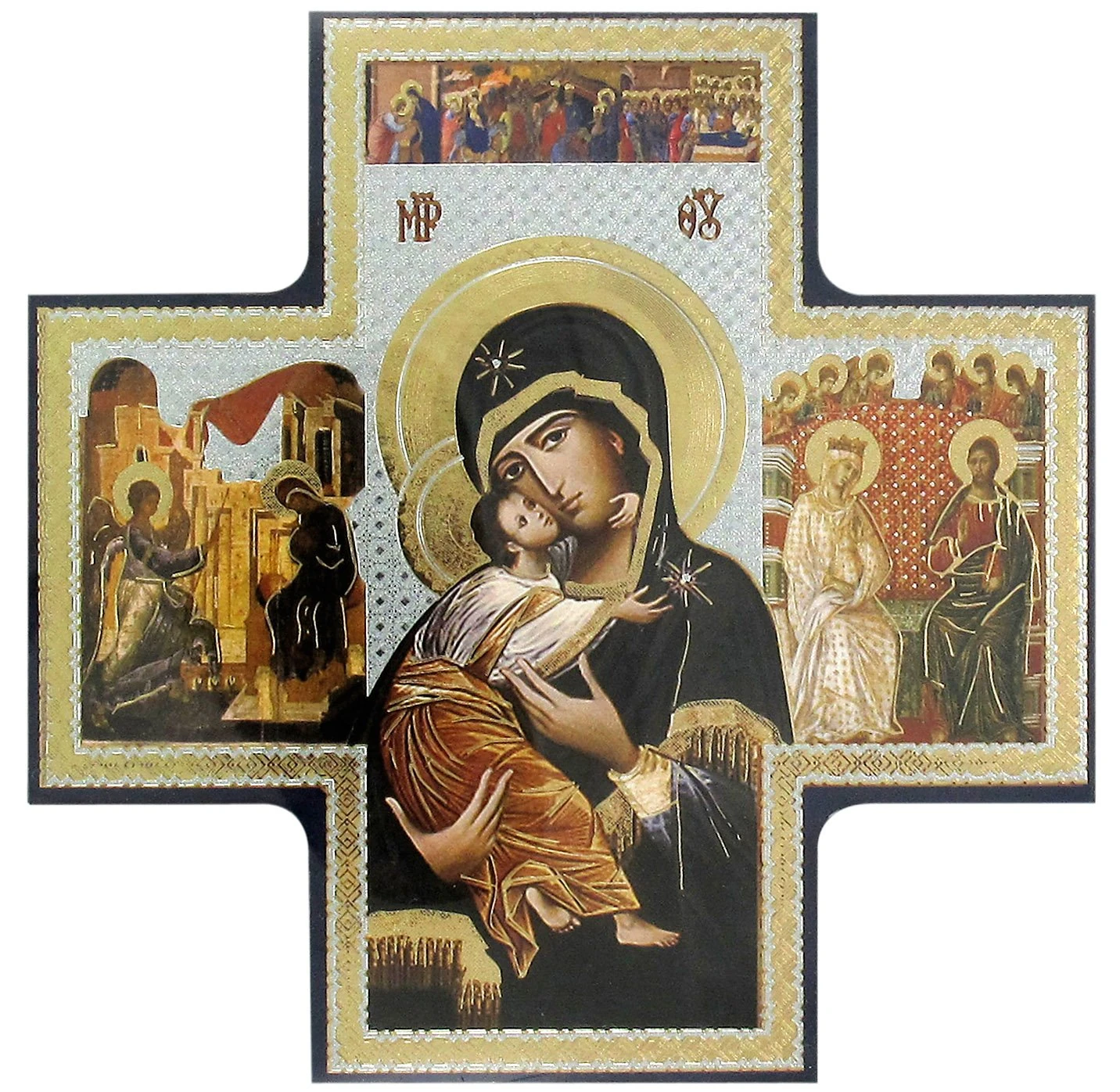 Icon Religious Our Lady Our Lady and child Jesus 15cms x 15cms