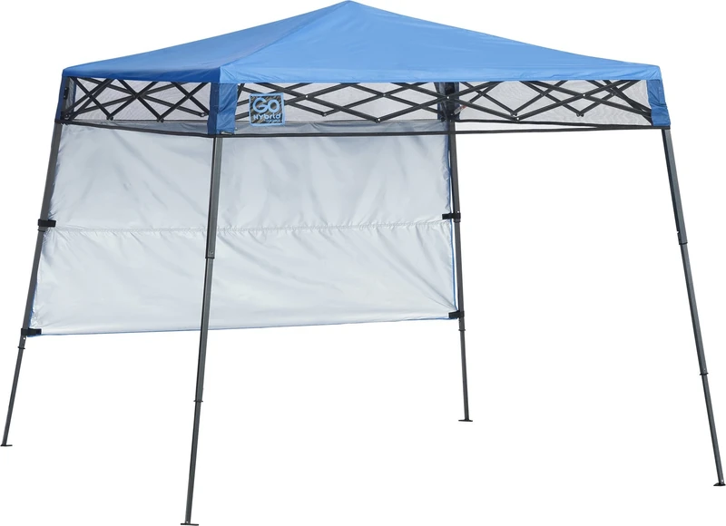 Quik Shade Go Hybrid 6' x 6' Sun Protection Pop-Up Compact and Lightweight 7' x 7' Base Slant Leg Backpack Canopy