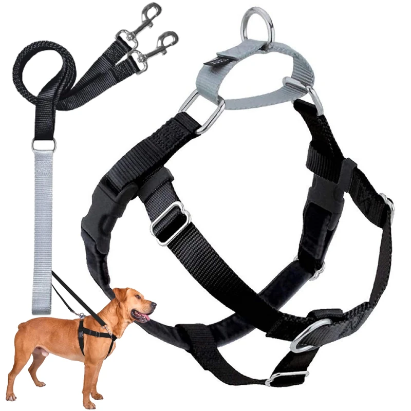 2 Hounds Design Freedom No-Pull Harness - Medium 1 inch Black