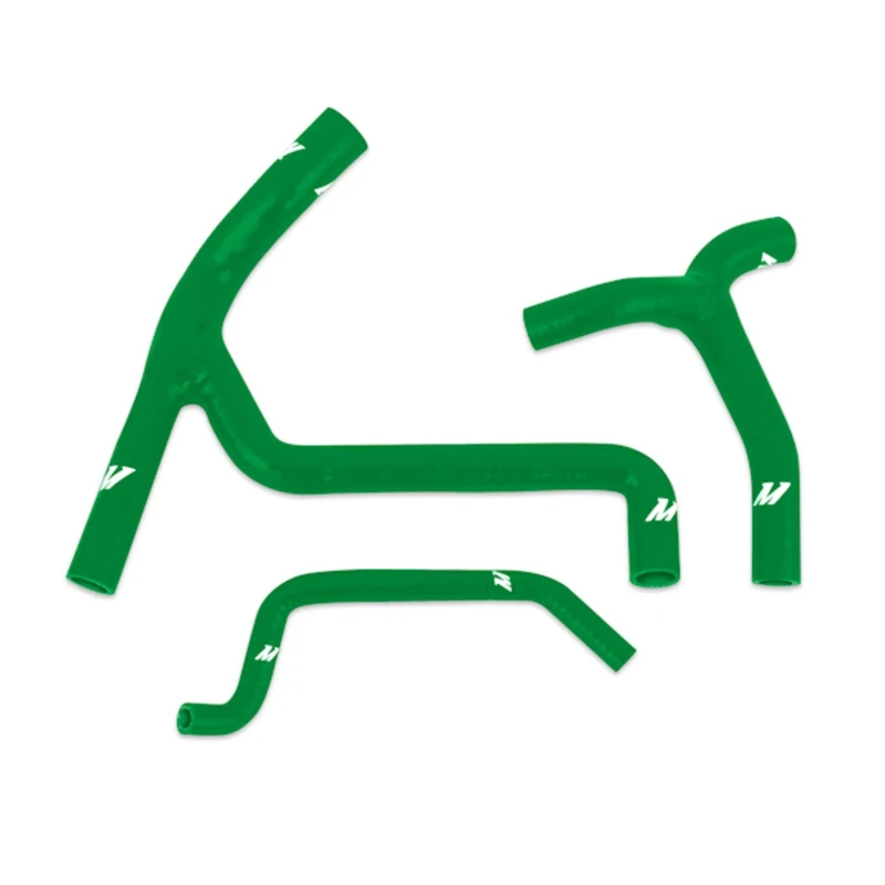 Mishimoto MMDBH-KX450F-09KTYGR Silicone Hose Kit Compatible With Kawasaki KX250F 2009 Green