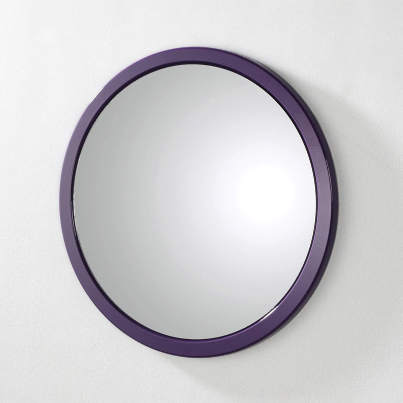 HAKU Möbel Mirroir Loganberry, Mdf, Metal, Mirror - Size: D 2 cm X Ø 38 cm, Style: Modern