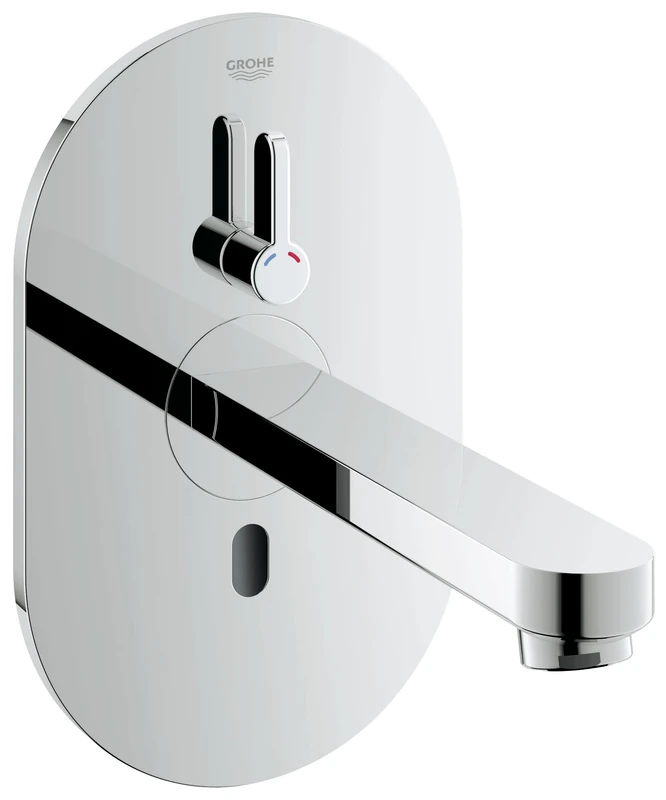 GROHE 36315000 Eurosmart Cosmopolitan E Infra-Red Electronic Wall Basin Tap with Mixing Device - Chrome