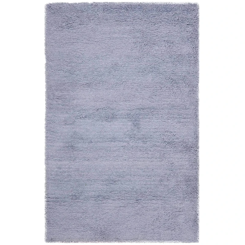 Safavieh Shaggy Indoor Hand Tufted Rectangle Area Rug, Shag Collection, SG554, in Pearl, 152 X 244 cm for Living Room, Bedroom or Any Indoor Space