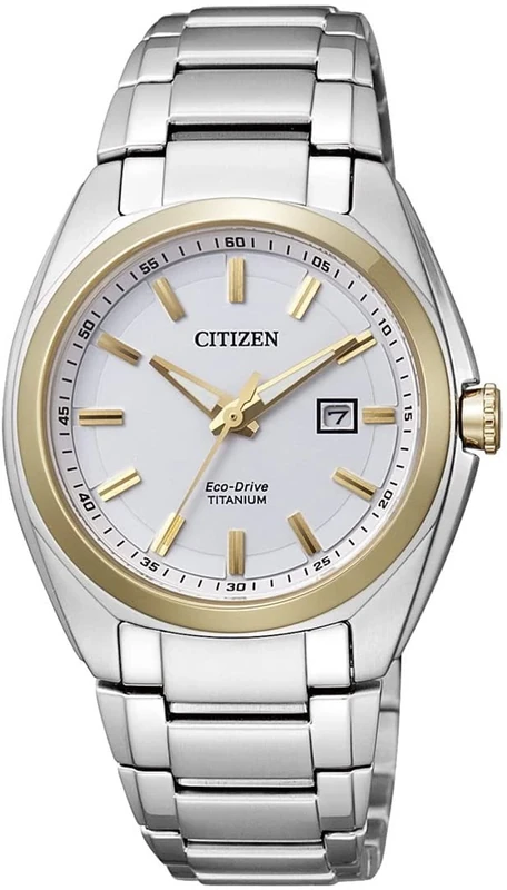 Citizen Women's Analogue Eco-Drive Watch with a Titanium Strap - Image 1