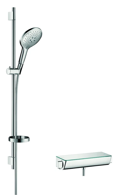 hansgrohe Raindance Select S 150 thermostatic shower set 0.90 m, 3 spray modes, chrome