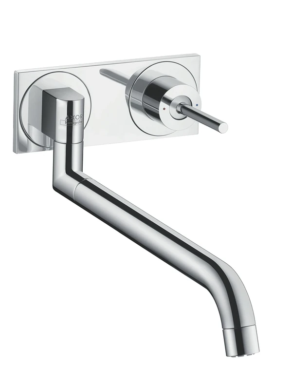 AXOR 38815000 Uno Wall-Mounted Kitchen Tap Mixer, Chrome