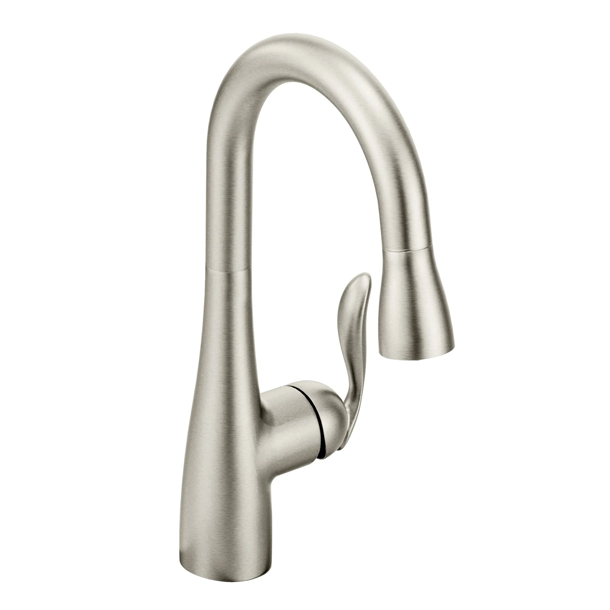 Moen 5995SRS Arbor One-Handle High-Arc Pull Down Single Mount Bar Faucet, Spot Resist Stainless